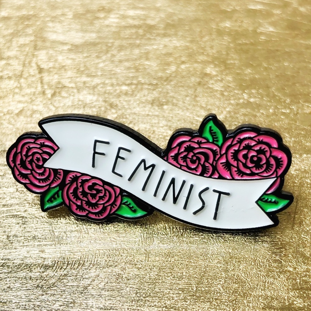 2 for $15! Feminist Enamel Pin